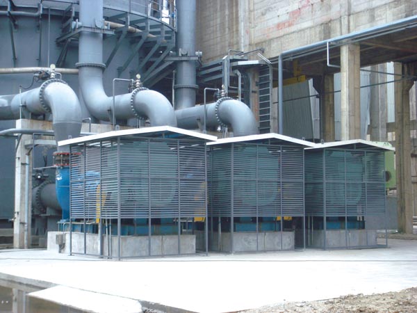 上海金山热电厂高36米脱硫塔制作安装