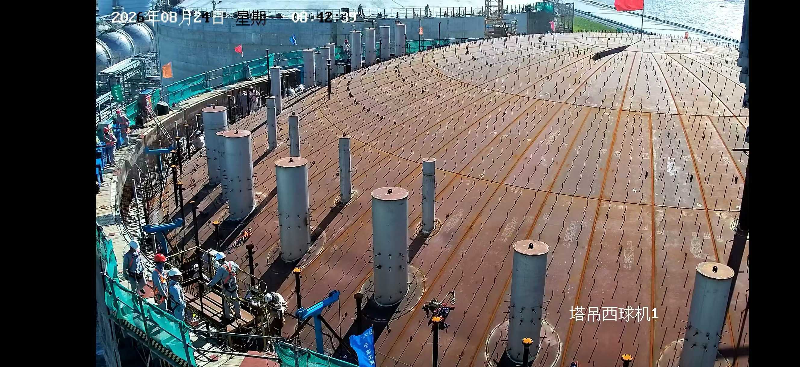 上海化工区赛科项目5万立方LPG低温罐拱顶气顶升圆满完成